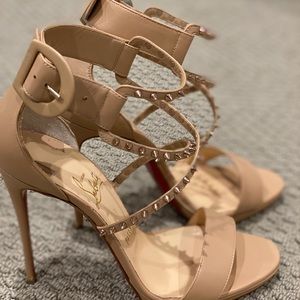 Christian louboutin choco lux geeks in nude